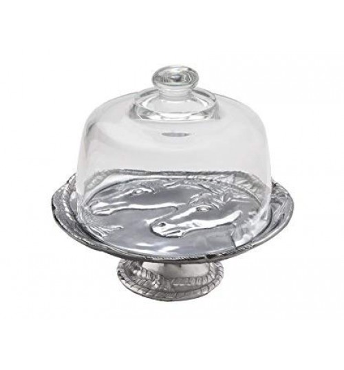 Anchor Hocking Monaco Cake Set with Ribbed Dome 