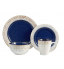 Atelier 16 Piece Granada Round Dinnerware Set, Blue 