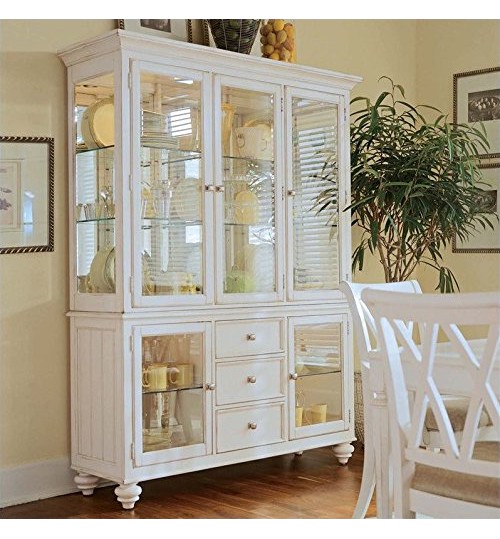 Beaumont Lane China Cabinet in Buttermilk Finish