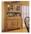 Broyhill Attic Heirlooms China Base and Hutch in Natural Oak Stain